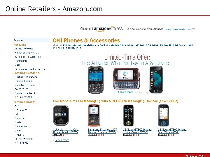 Online Retailers - Amazon. com 