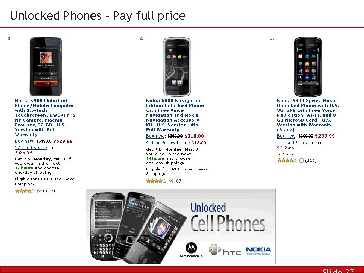 Unlocked Phones – Pay full price 