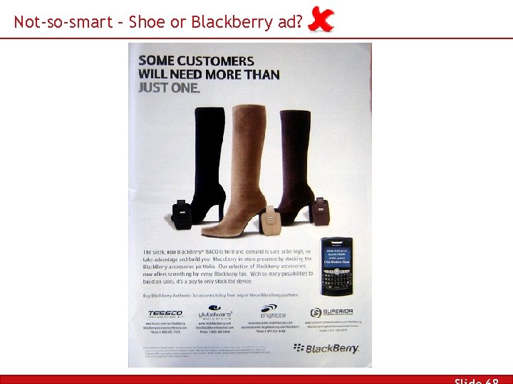 Not-so-smart – Shoe or Blackberry ad? 