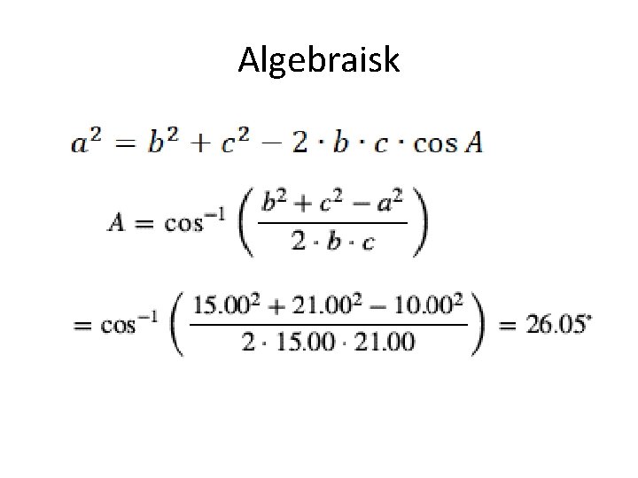 Algebraisk 