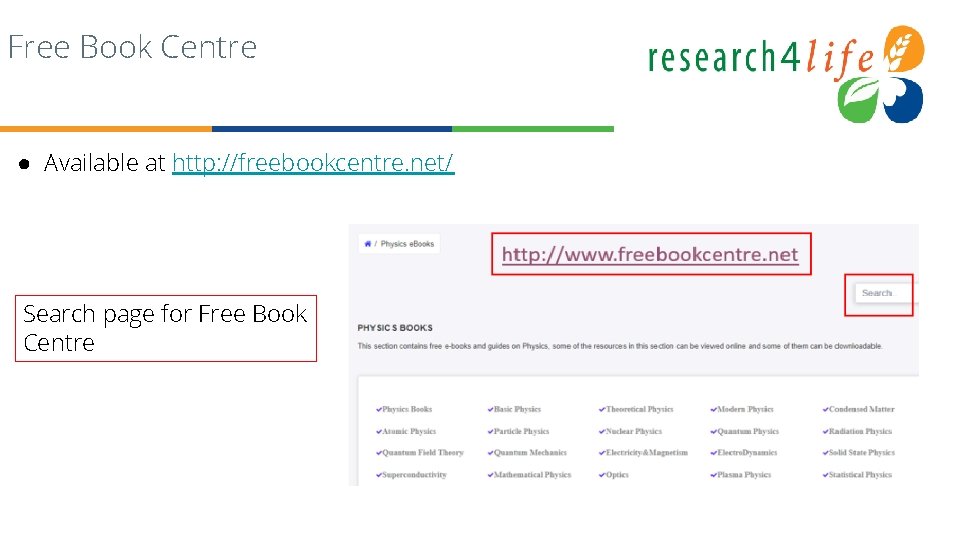 Free Book Centre ● Available at http: //freebookcentre. net/ Search page for Free Book