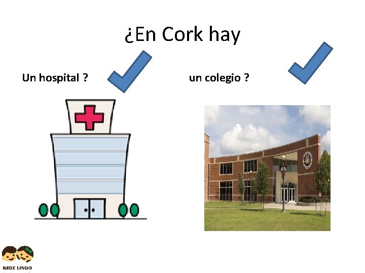 ¿En Cork hay Un hospital ? un colegio ? 