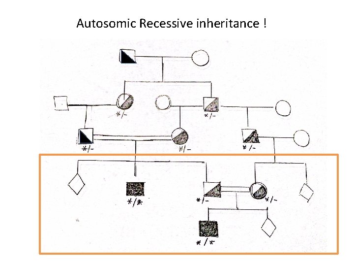 Autosomic Recessive inheritance ! 