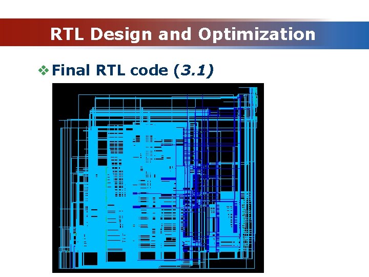 RTL Design and Optimization v Final RTL code (3. 1) 