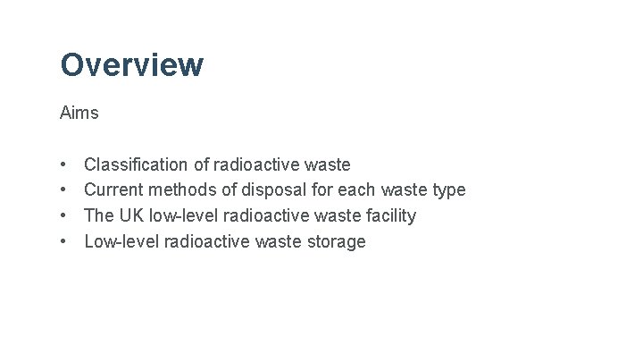 Nuclear decommissioning Turning waste into Wealth Disposal of