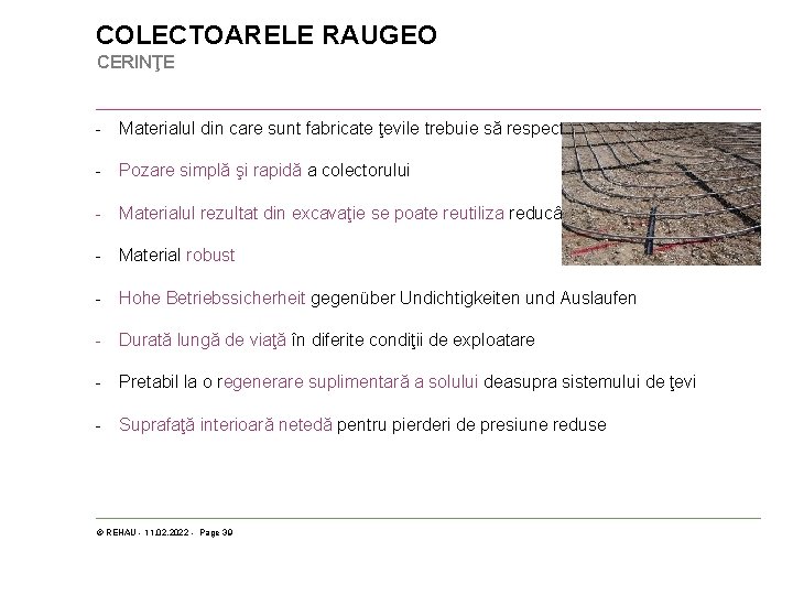 COLECTOARELE RAUGEO CERINŢE - Materialul din care sunt fabricate ţevile trebuie să respecte normativele