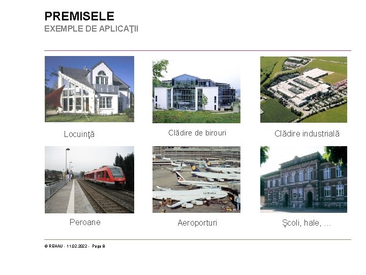 PREMISELE EXEMPLE DE APLICAŢII Locuinţă Peroane © REHAU - 11. 02. 2022 - Page