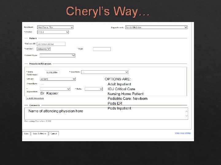 Cheryl’s Way… 