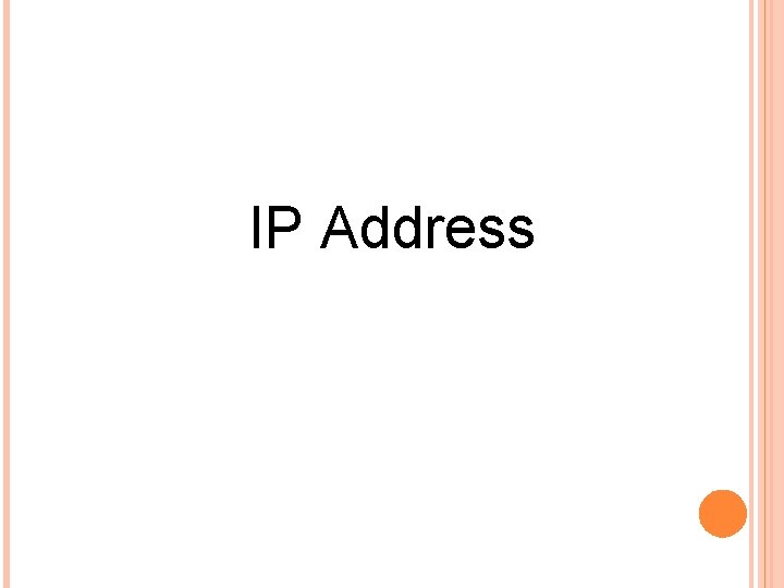 IP Address 