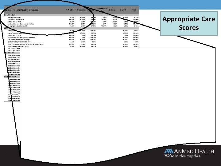 Appropriate Care Scores 