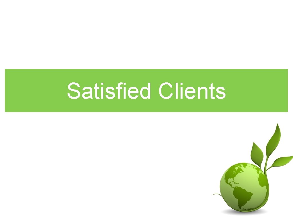 Satisfied Clients 