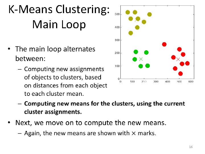 K-Means Clustering: Main Loop • 16 
