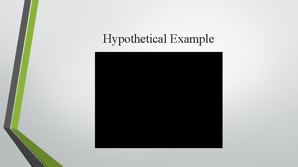 Hypothetical Example 