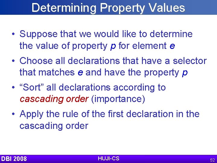 Determining Property Values • Suppose that we would like to determine the value of