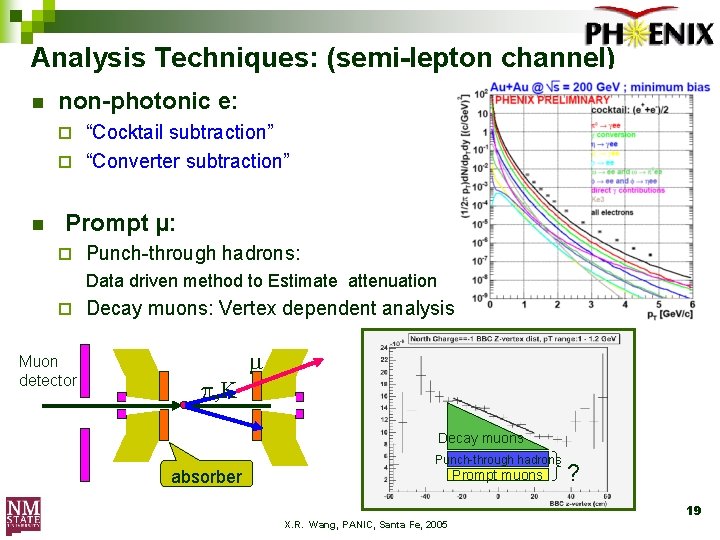 Analysis Techniques: (semi-lepton channel) n non-photonic e: “Cocktail subtraction” ¨ “Converter subtraction” ¨ n
