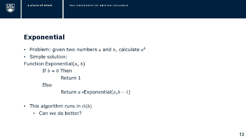 Exponential • 13 