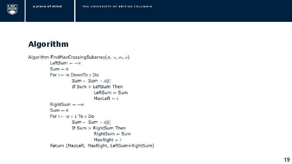 Algorithm • 19 