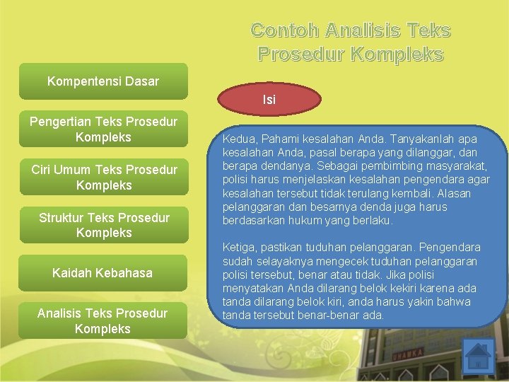 Contoh Analisis Teks Prosedur Kompleks Kompentensi Dasar Isi Pengertian Teks Prosedur Kompleks Ciri Umum