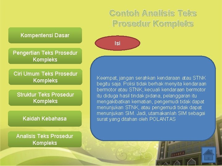 Contoh Analisis Teks Prosedur Kompleks Kompentensi Dasar Isi Pengertian Teks Prosedur Kompleks Ciri Umum