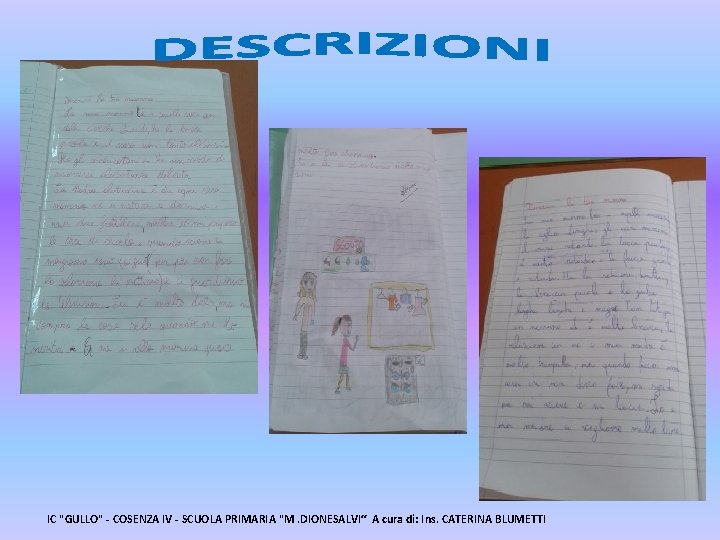 IC "GULLO" - COSENZA IV - SCUOLA PRIMARIA "M. DIONESALVI“ A cura di: Ins.