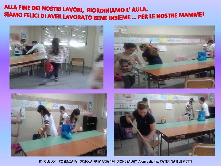 IC "GULLO" - COSENZA IV - SCUOLA PRIMARIA "M. DIONESALVI“ A cura di: Ins.