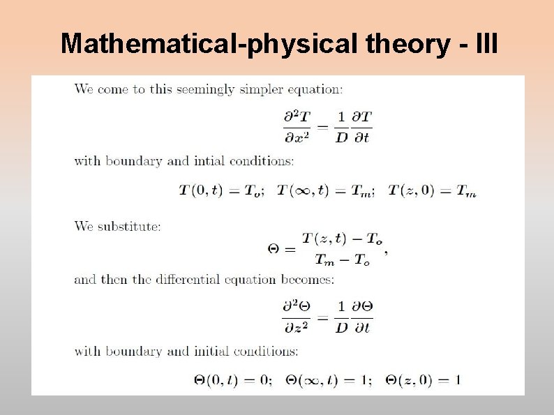 Mathematical-physical theory - III Mathematical-physical theory - III