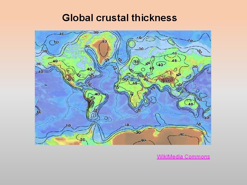 Global crustal thickness Wiki. Media Commons Global crustal thickness Wiki. Media Commons