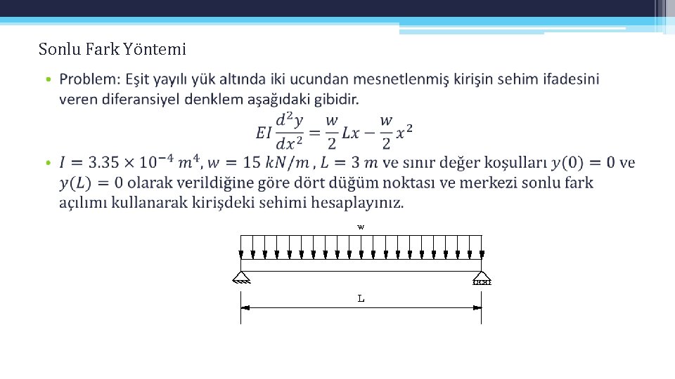 Sonlu Fark Yöntemi • 