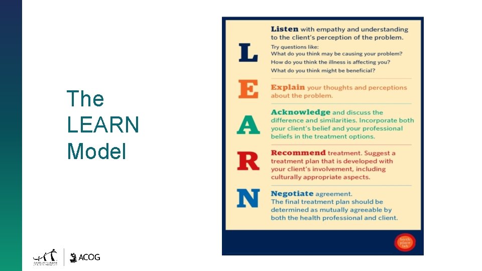 The LEARN Model 