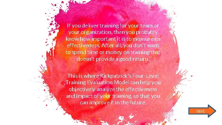 If you deliver training for your team or your organization, then you probably know