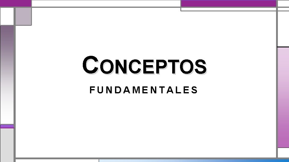 CONCEPTOS FUNDAMENTALES 