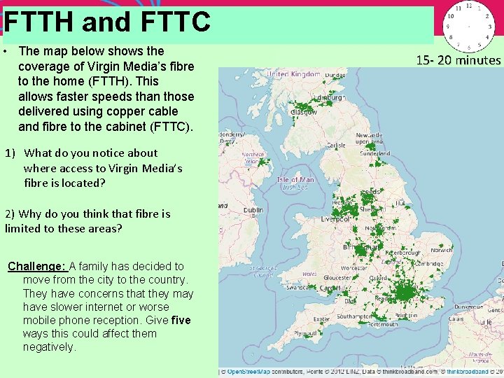 FTTH and FTTC Equal Access Learning Aim C The wider implications of digital systems