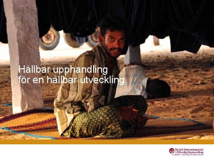 Hållbar upphandling för en hållbar utveckling 