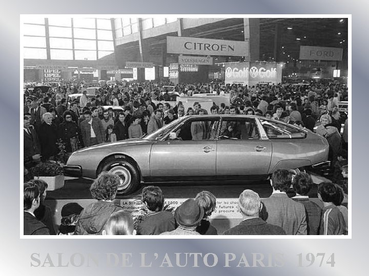 SALON DE L’AUTO PARIS 1974 