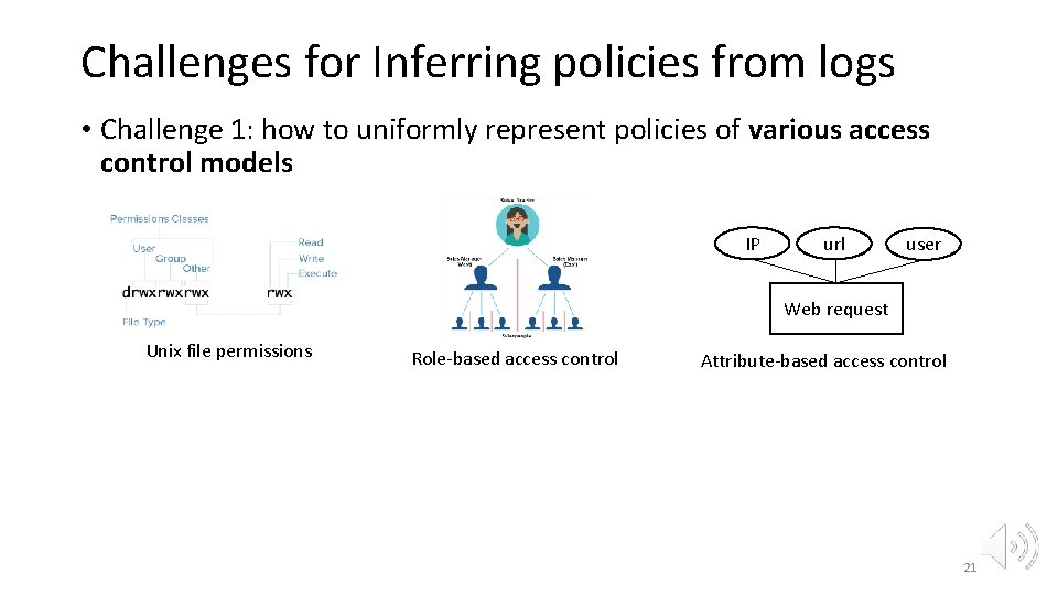 Challenges for Inferring policies from logs • Challenge 1: how to uniformly represent policies