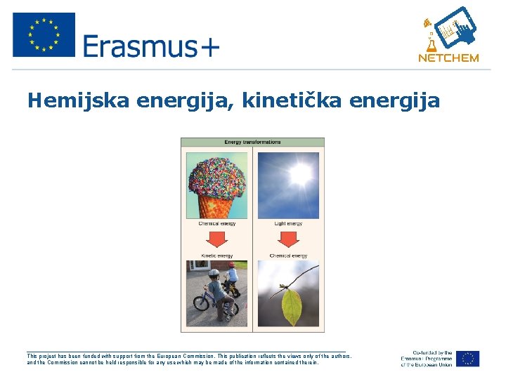 Hemijska energija, kinetička energija ___________________________________________________ This project has been funded with support from the