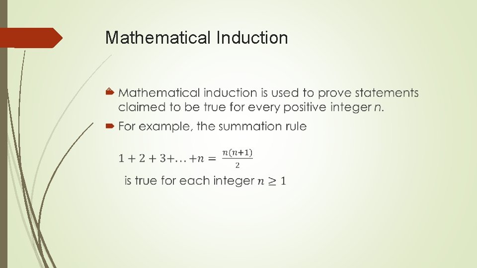 Mathematical Induction 