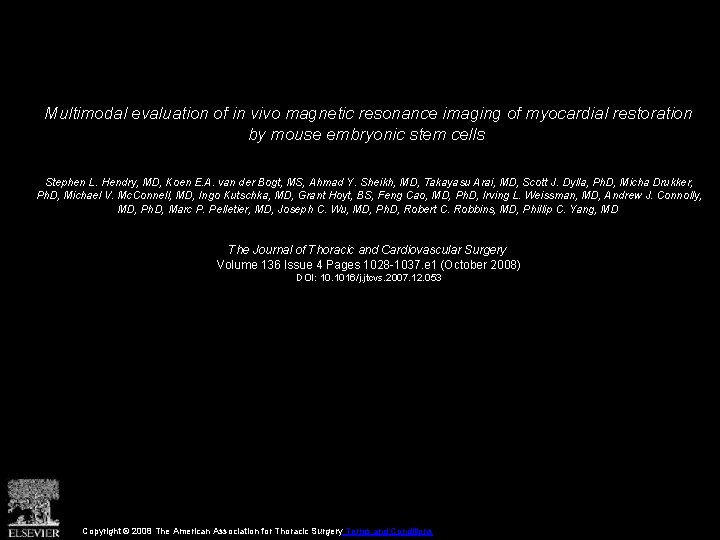 Multimodal evaluation of in vivo magnetic resonance imaging