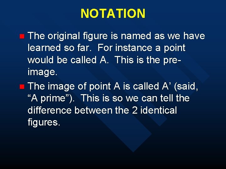 NOTATION The original figure is named as we have learned so far. For instance