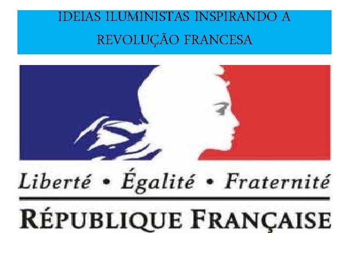 IDEIAS ILUMINISTAS INSPIRANDO A REVOLUÇÃO FRANCESA 