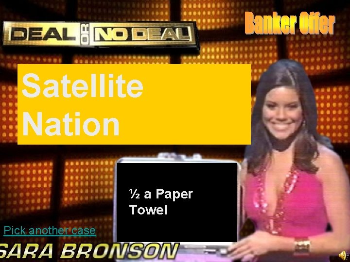 Satellite Nation ½ a Paper Towel Pick another case 