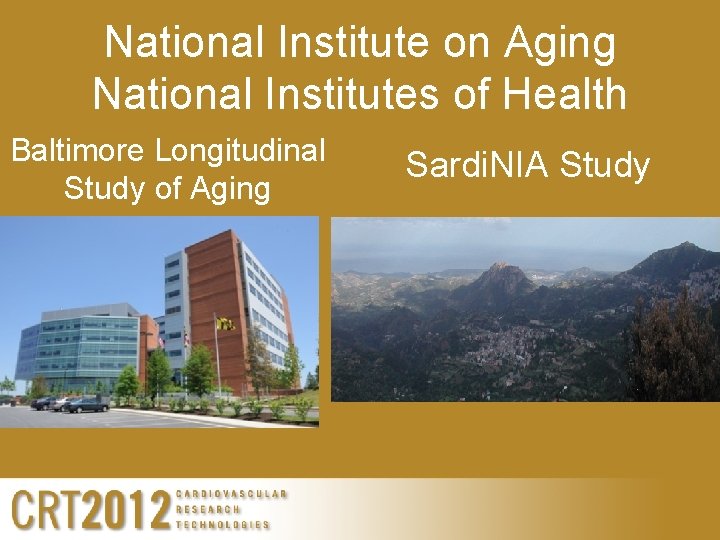 National Institute on Aging National Institutes of Health Baltimore Longitudinal Study of Aging Sardi.
