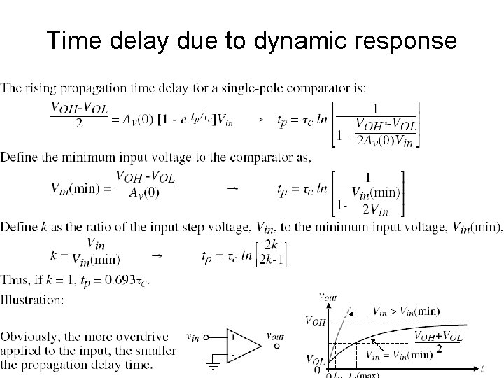Time delay due to dynamic response 3 