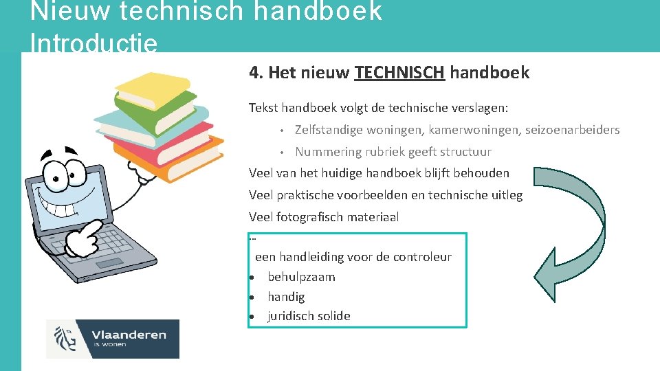 Nieuw technisch handboek Introductie 4. Het nieuw TECHNISCH handboek Tekst handboek volgt de technische