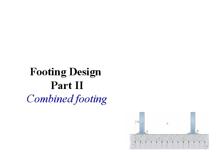 Footing Design Part II Combined footing 