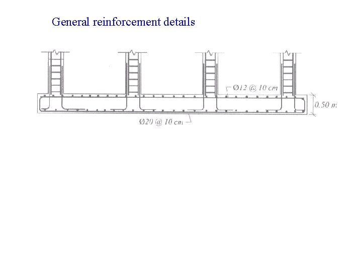 General reinforcement details 