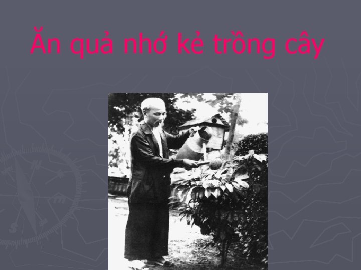 Ăn quả nhớ kẻ trồng cây 