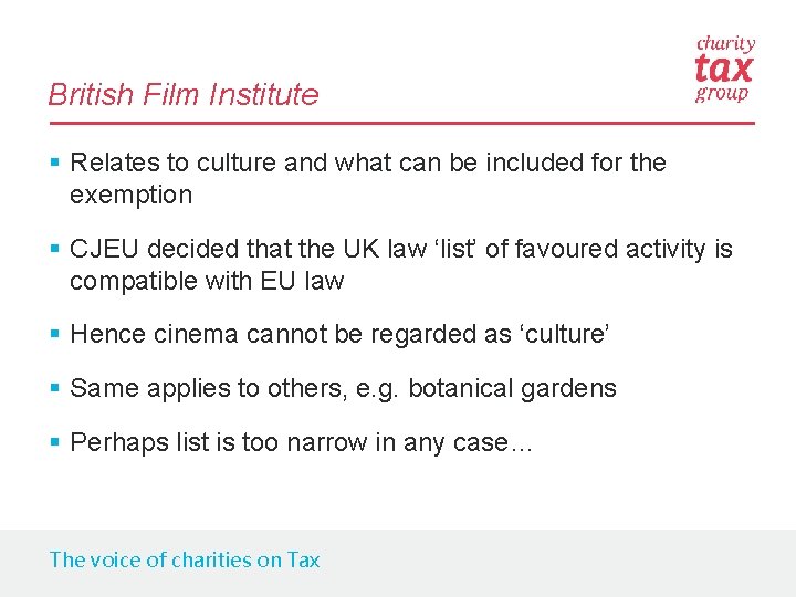 British Film Institute § Relates to culture and what can be included for the