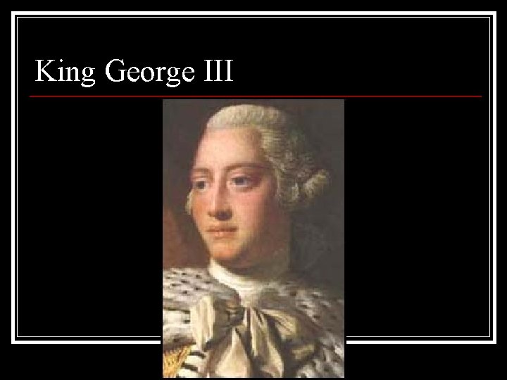 King George III 