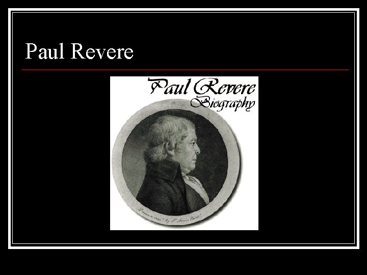 Paul Revere 